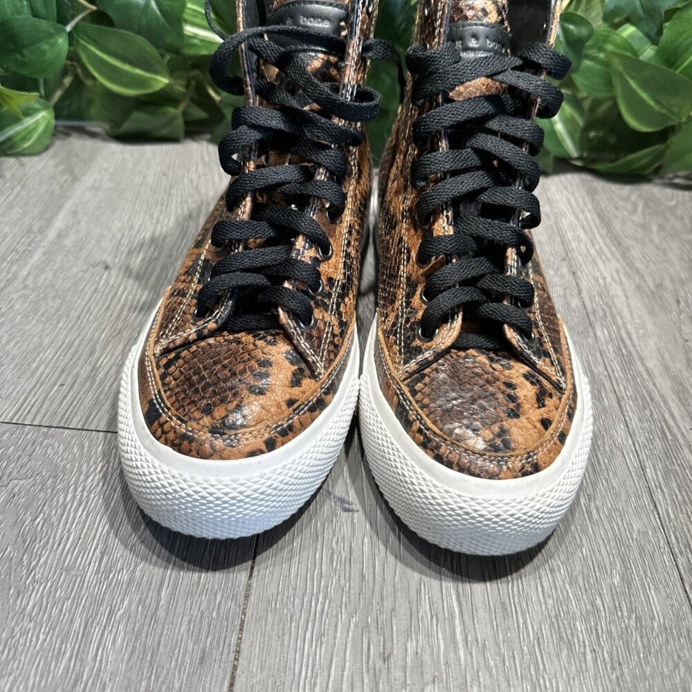Rag & Bone Python Snake Hugh Top Sneakers Shoes S… - image 3